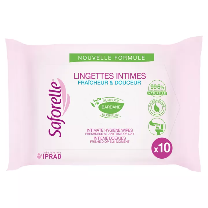 Saforelle 10 bustine per salviette intime tascabili