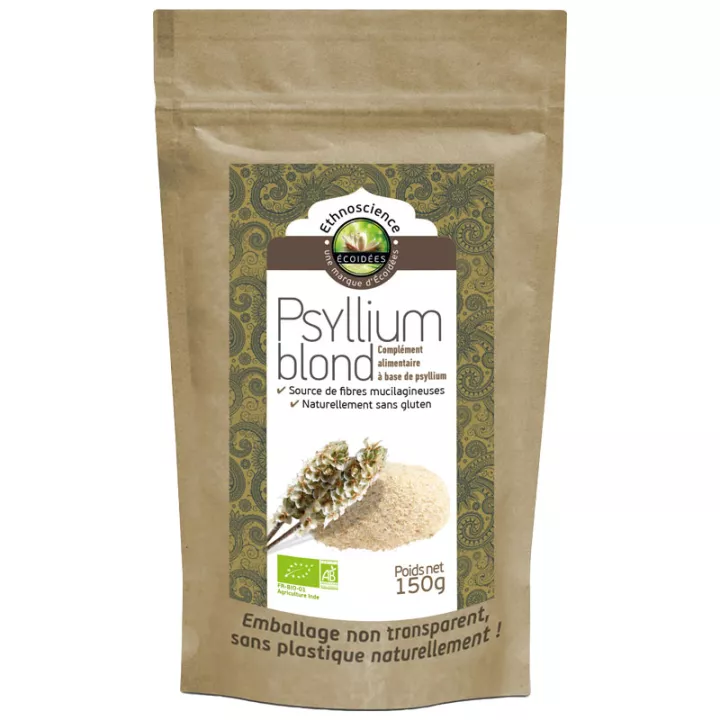 Ecoidées Organic Blond Psyllium Powder 150 g