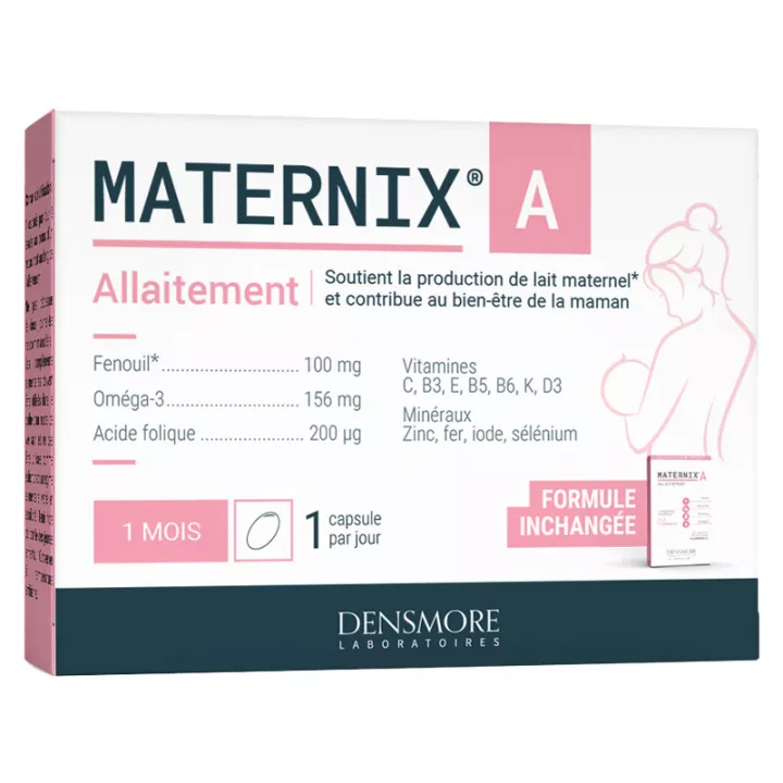 Maternix A Suvéal de amamentação 30 cápsulas Densmore