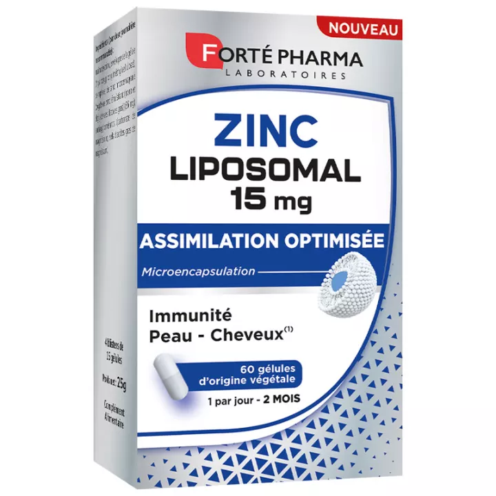 Forte Pharma Zinco Lipossomal 15 mg 60 Cápsulas
