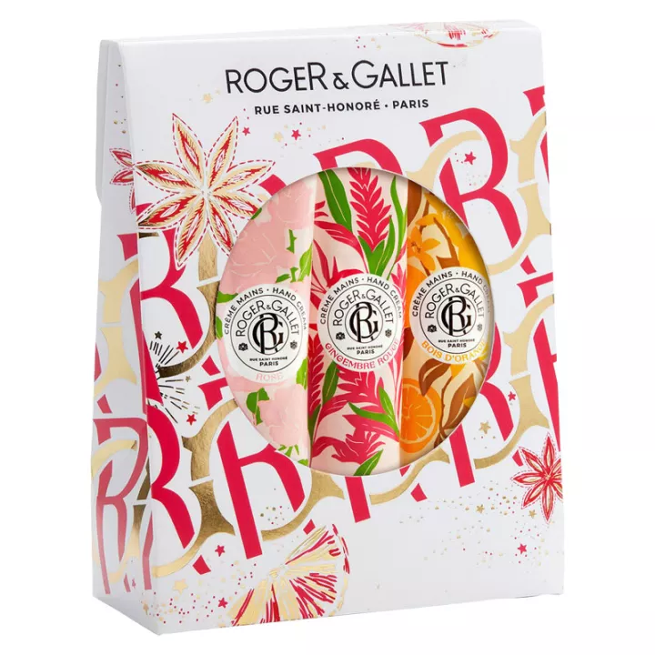 Roger&Gallet Confezione Crema Mani Natalizia 3 x 30 ml