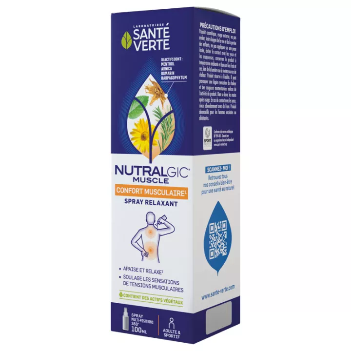 Nutralgic Muscle Spray Relaxant Santé-Verte 100 ml