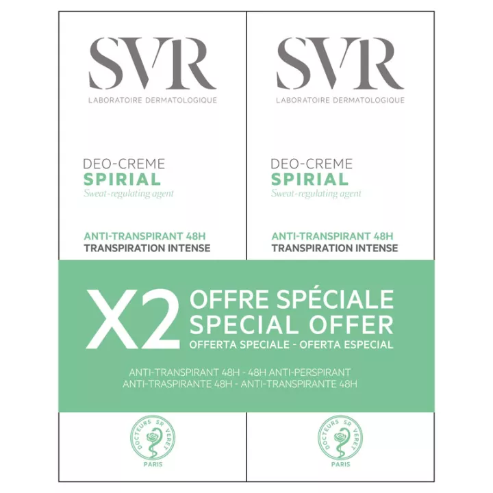 SVR Spirial Desodorante-Crema Antitranspirante 48h