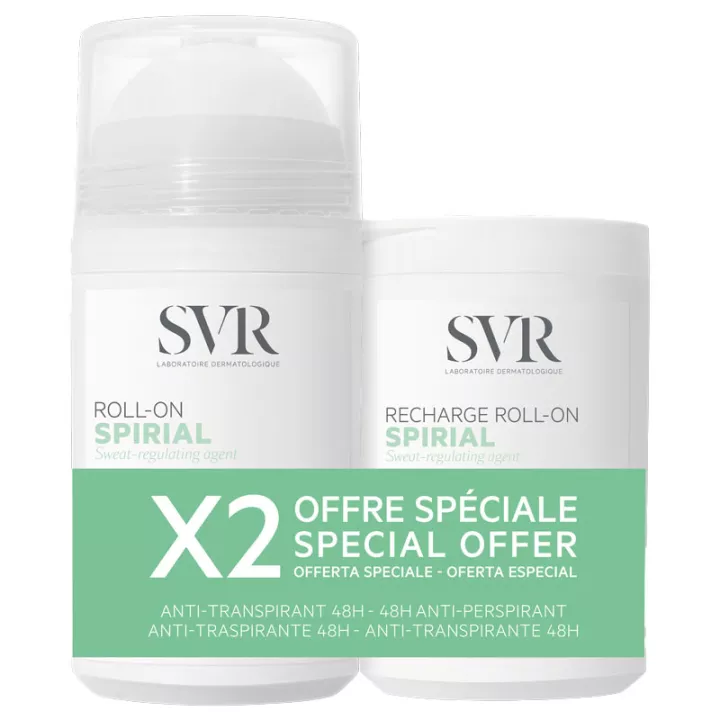 SVR Spirial Desodorante Roll On Antitranspirante 50ml+ Recarga