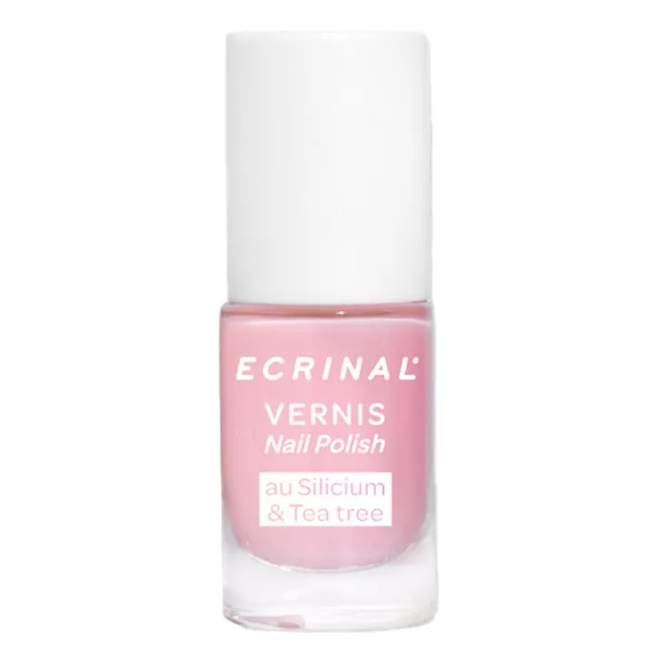 Ecrinal Ongles Vernis Silicium Tea Tree 5ml Rose Perle