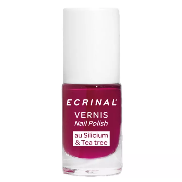 Ecrinal Ongles Vernis Silicium Tea Tree 5ml Prune