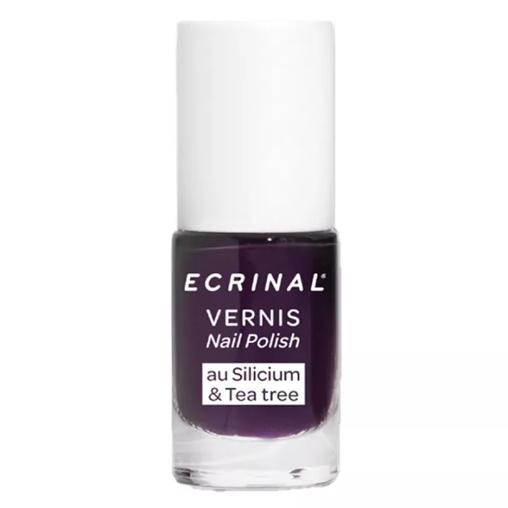 Ecrinal Ongles Vernis Silicium Tea Tree 5ml Violet Intense