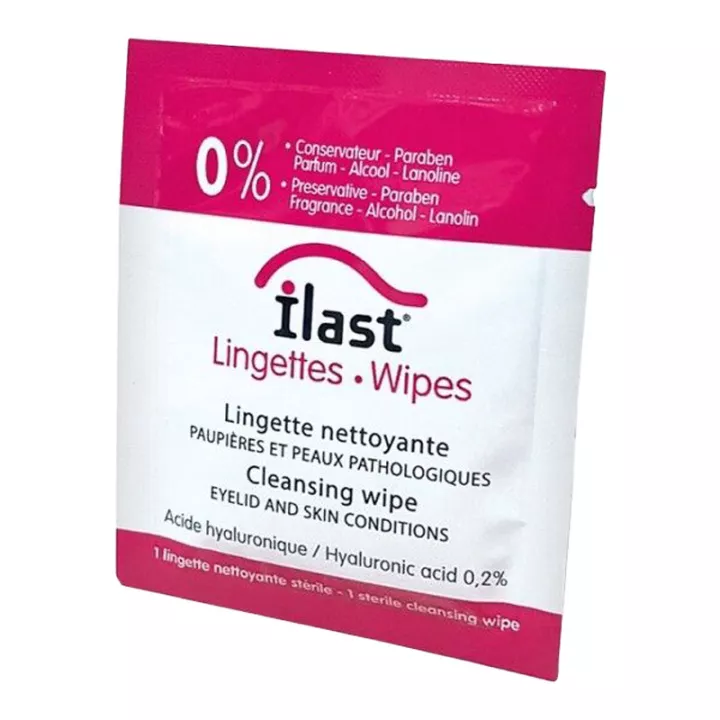 Ilast Blepharitis Eyelid and Eyelash Cleansing Wipes x 20