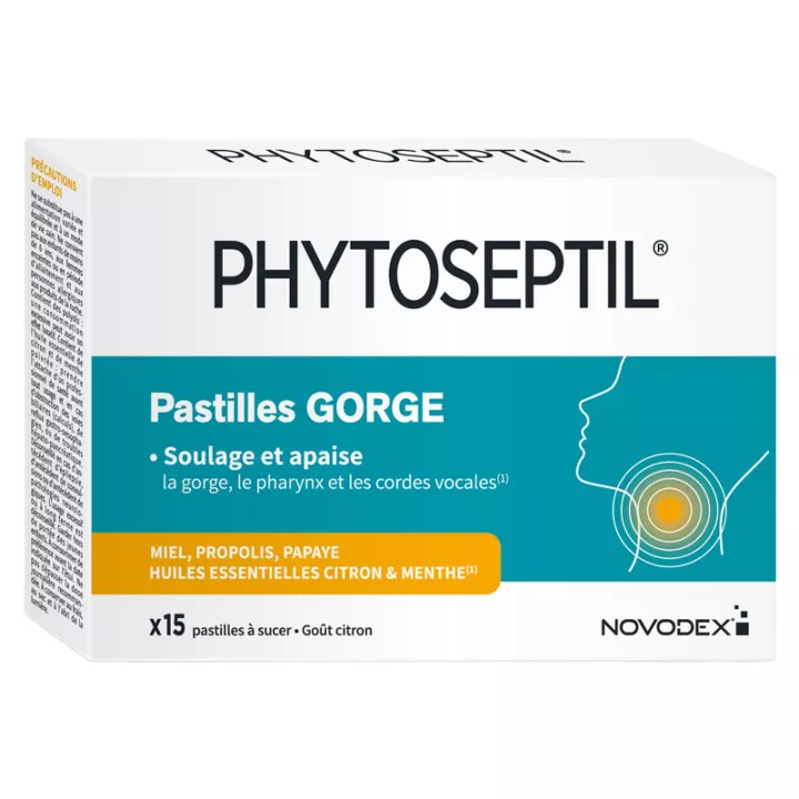 Nutreov Phytoseptil Pastilhas para Garganta 15 Pastilhas