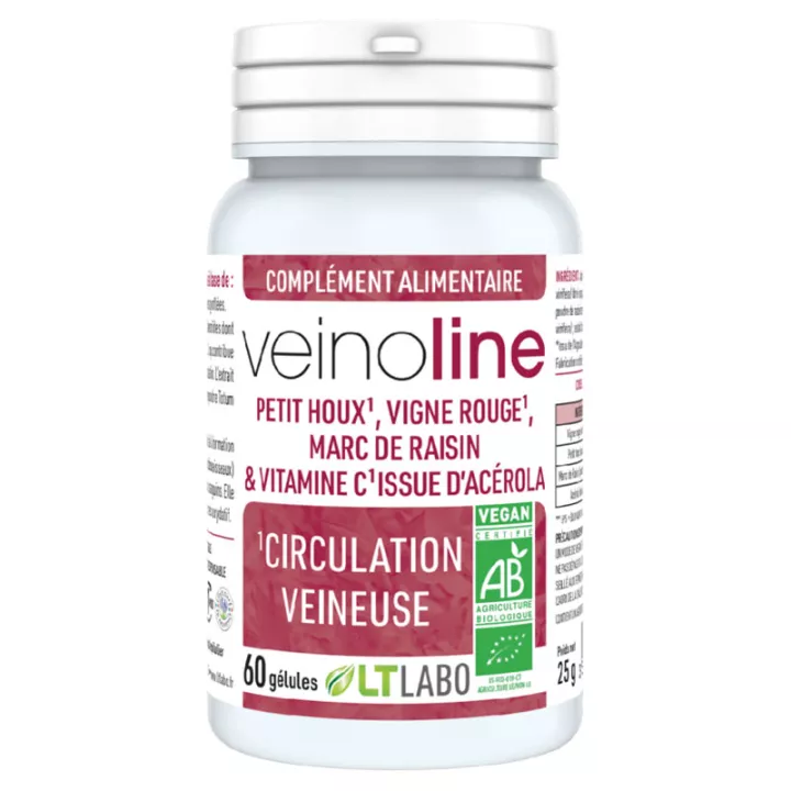 LT Labo Veinoline Circulation Veineuse & Lymphatique 60 gélules