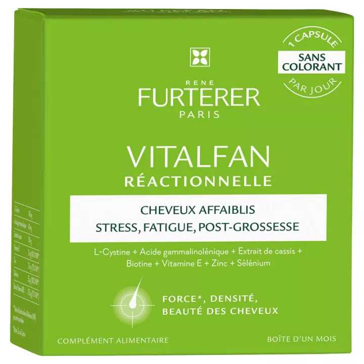 Vitalfan proteção contra quedas Rene Furterer 30 cápsulas