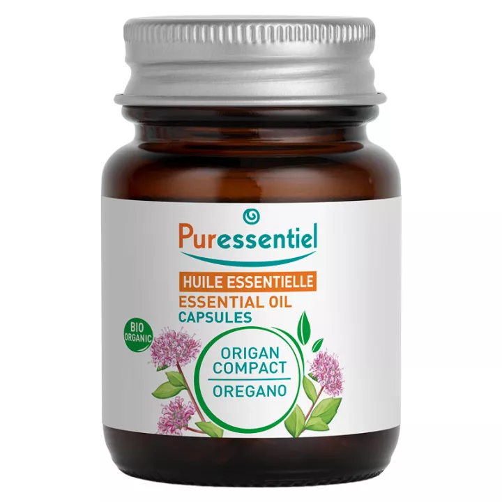 Puressentiel Óleo Essencial Orgânico Orégano Compacto 60 Cápsulas