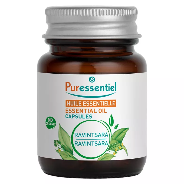 Puressentiel Organic Ravintsara Essential Oil 60 Capsules