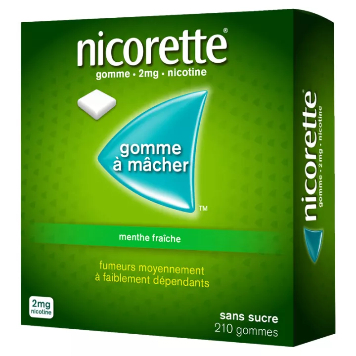 Goma de mascar Nicorette 2MG MENTE AZÚCAR DULCE