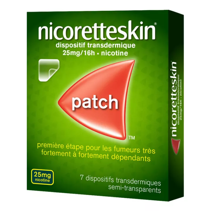 NicoretteSkin-pleister 25 mg/16 uur, pleister voor transdermaal gebruik