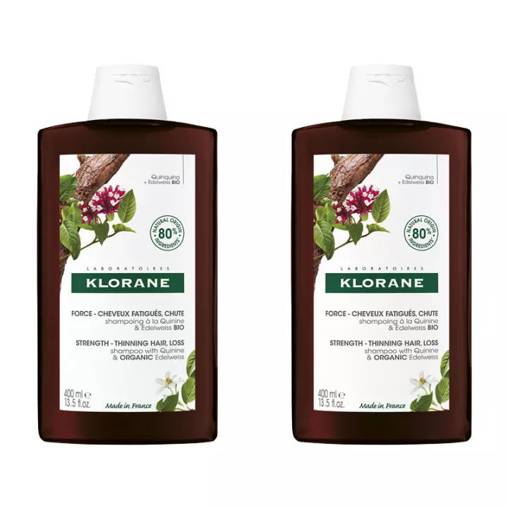 KLORANE shampoo met kinine en Edelweiss Bio