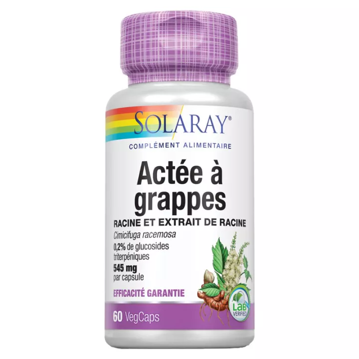 SOLARAY ACTÉE À GRAPPES CIMICIFUGA RACEMOSA 545MG CAPS