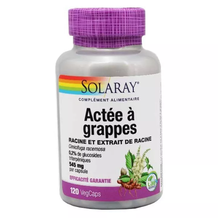 SOLARAY ACTÉE À GRAPPES CIMICIFUGA RACEMOSA 545MG CAPS