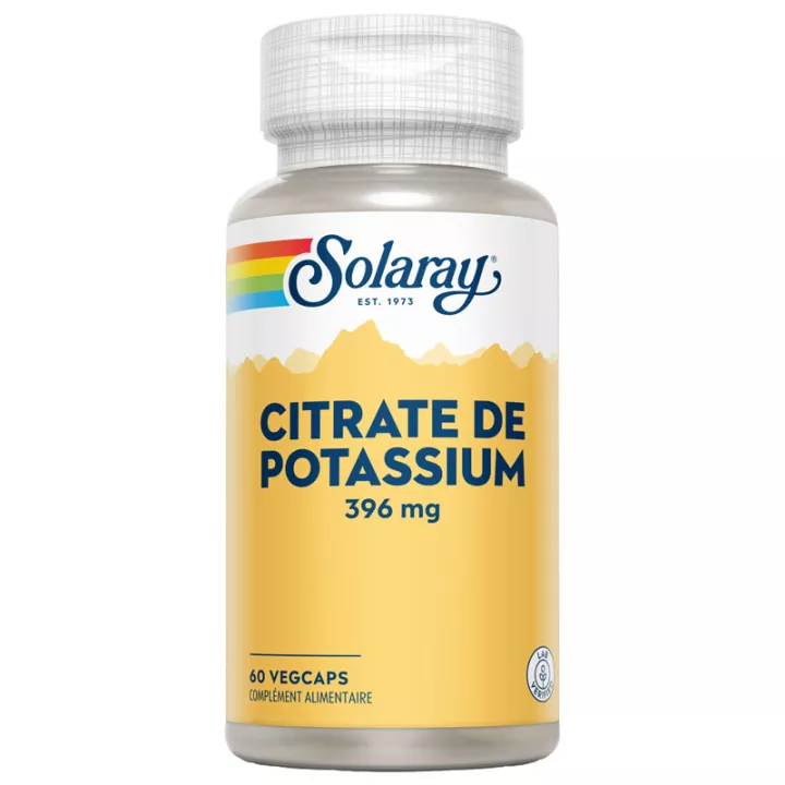 Solaray Citrato de Potasio 396 mg 60 cápsulas