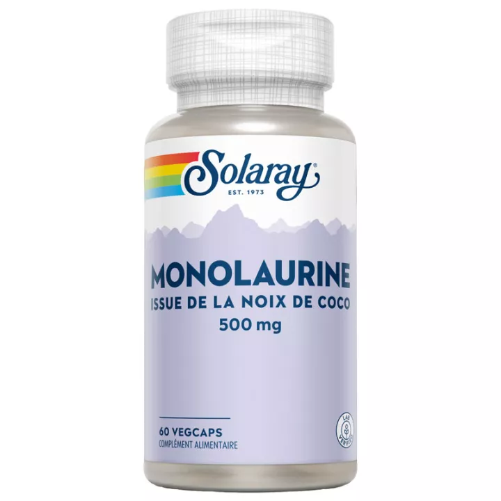 Solaray Coconut Monolaurin 500 mg 60 pflanzliche Kapseln
