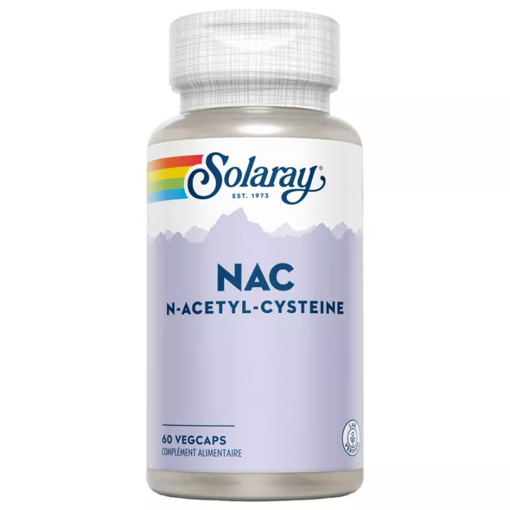 Solaray NAC N-Acetyl Cystéine 60 Capsules Végétales