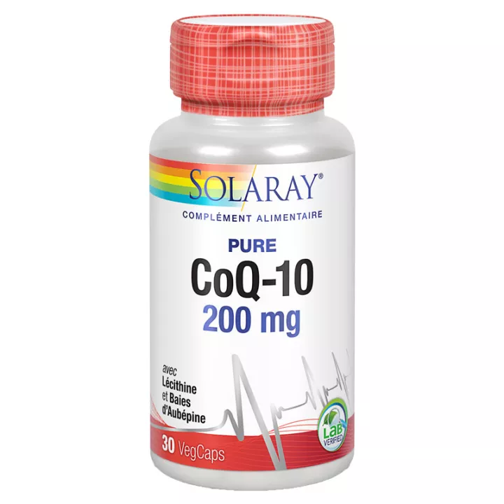 Solaray Pure CoQ-10 200 mg 30 cápsulas
