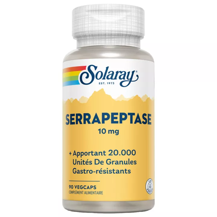 Solaray Serrapeptase 10 mg 90 cápsulas
