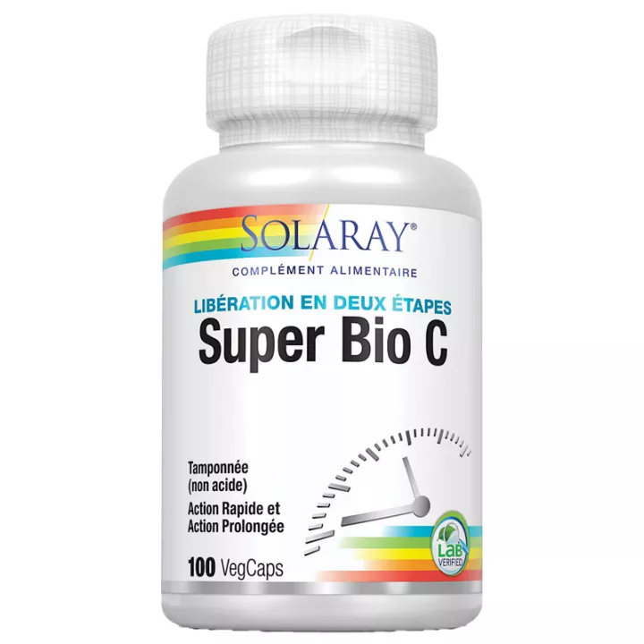 SOLARAY de SUPER BIO C BUFFERED 500 mg cápsulas 30