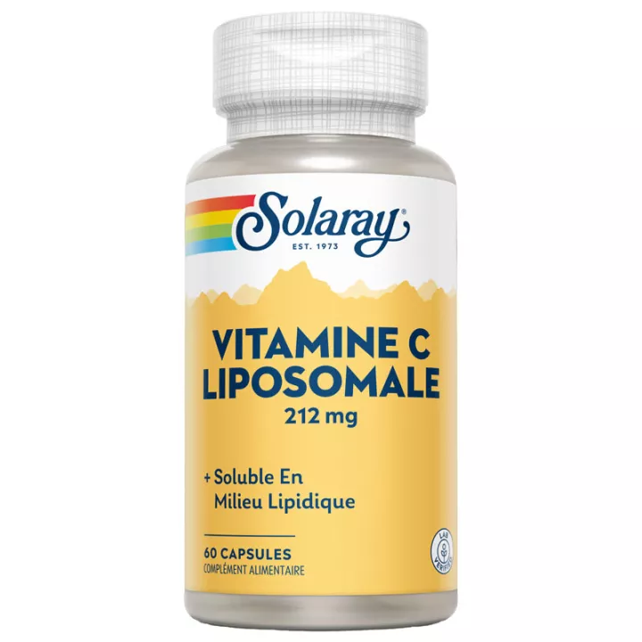 Solaray Vitamine C Liposomale 212 mg 60 gélules