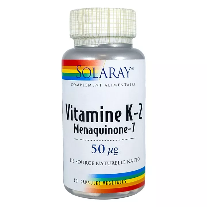 Solaray Vitamine K2 Menaquinone-7 50 µg 30 gélules