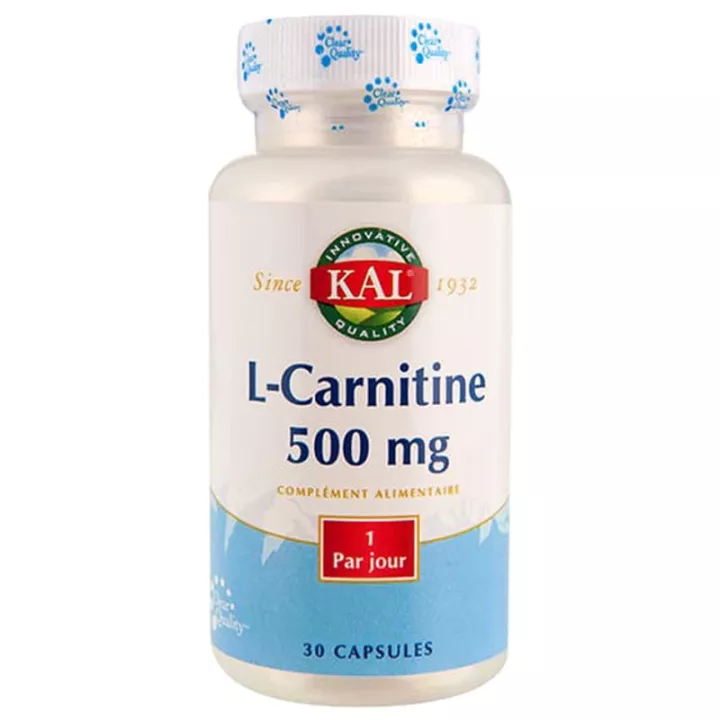 KAL L-carnitina 500 mg 30 Cápsulas