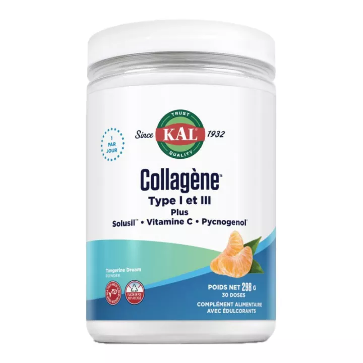 Collagene Solaray KAL Tipo I e III Plus 298 g
