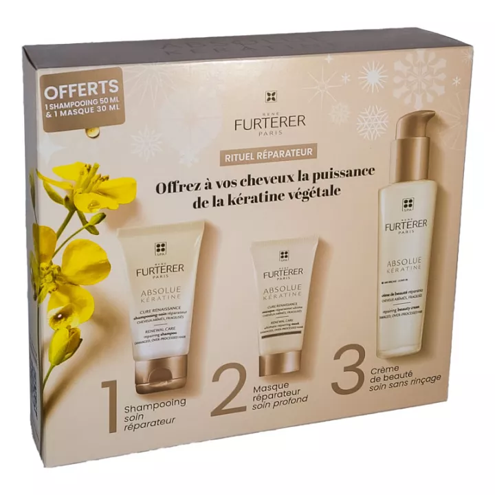 Rene Furterer Absolue Kératine Crème De Beauté Réparatrice Coffret