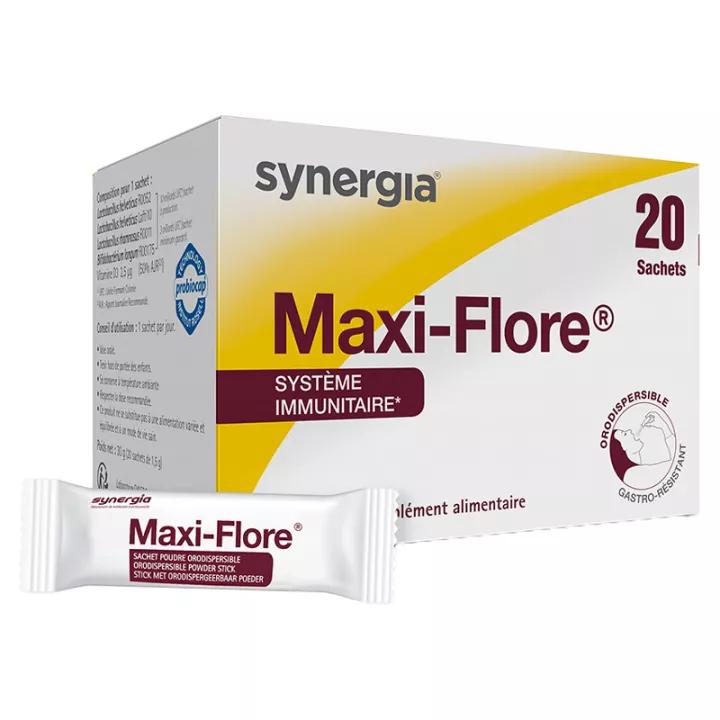 Maxi-Flore Synergia Probióticos Bucodispersables 20 Sobres