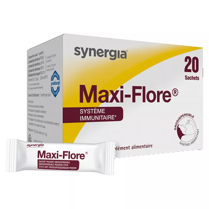 Maxi-Flore Orodispersível Synergia Probióticos 20 Sachês