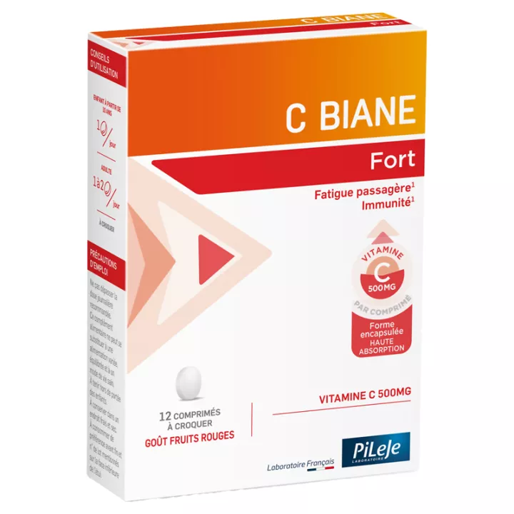 C-Biane Fort 12 Comprimidos Masticables Pileje