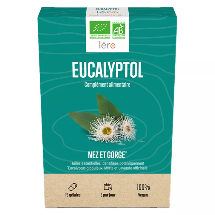 Léro Eucalyptol Bio 15 Cápsulas nariz garganta