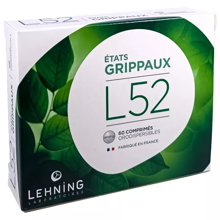 Lehning L52 Etats Grippaux 60 comprimés orodispersibles