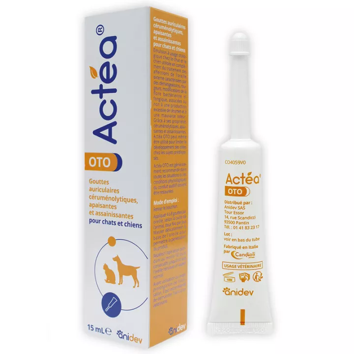 Actéa Oto Drops - Clean the ears of Dogs, Cats