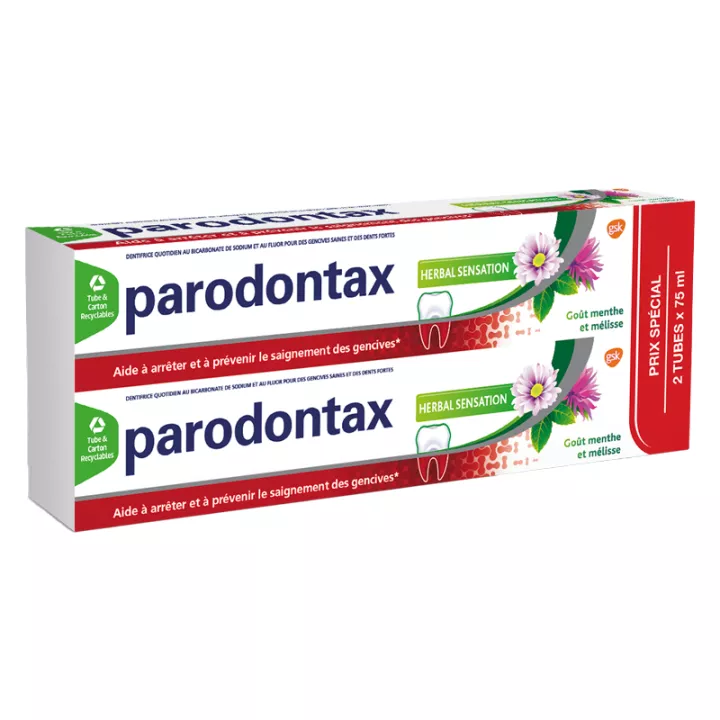 Parodontax Dentifrice Herbal Sensation 2x75 ml