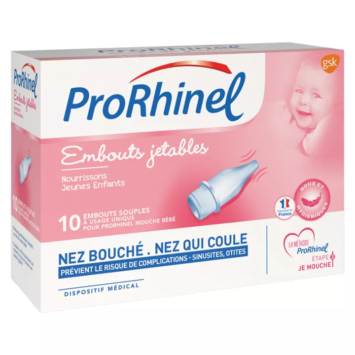 ProRhinel Embouts Jetables pour Mouche Bébé 10 embouts