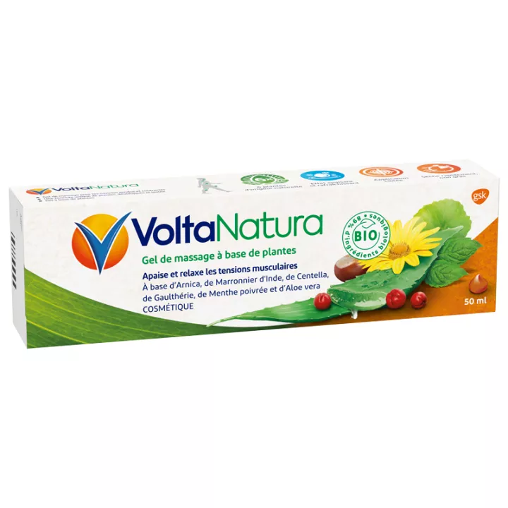 VoltaNatura gel de massagem de ervas orgânicas