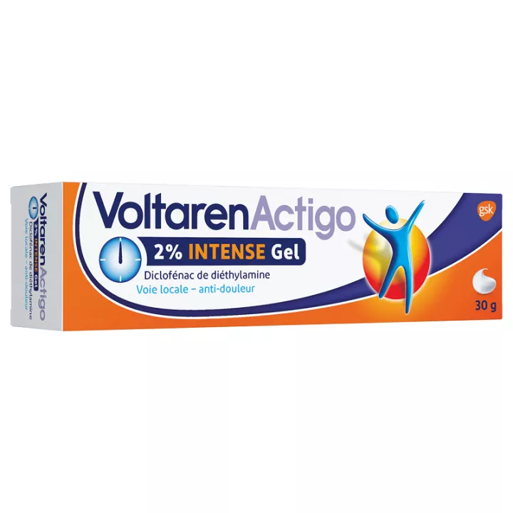 VoltarenActigo 2% Intense Pain Relief Gel 30 g tube