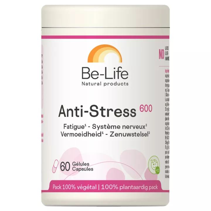 Be-Life Anti-Stress 600 Vermoeidheid - Zenuwstelsel 60 capsules