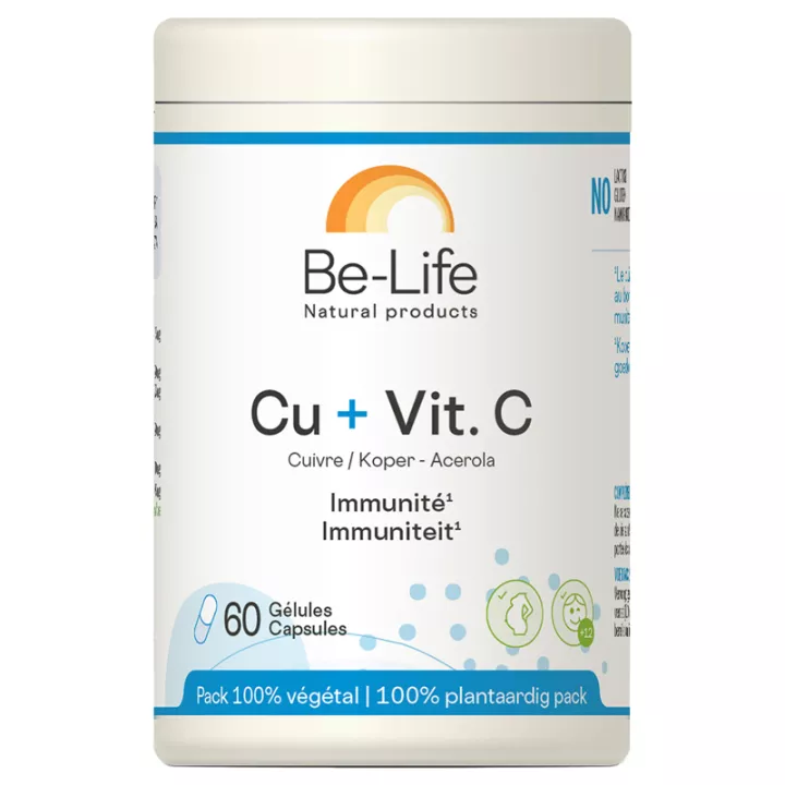 Be-Life Cu + Vit. Imunidade C 60 cápsulas