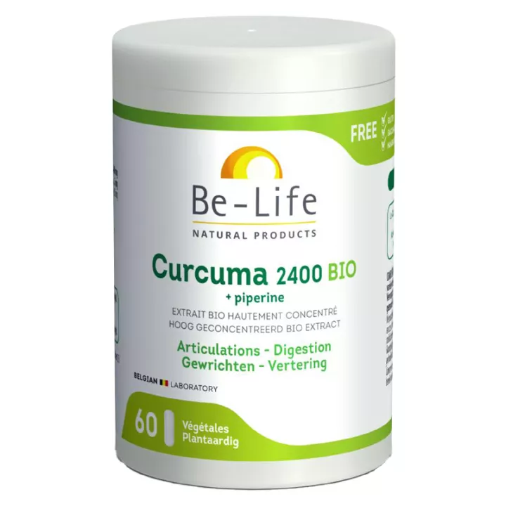 Be-Life Curcuma 2400 Bio Articulations et Digestions 60 gélules