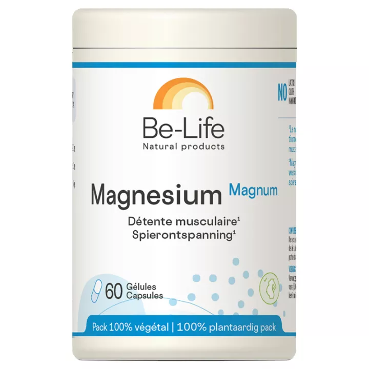 Be-Life Magnésium Magnum Détente Musculaire 60 gélules
