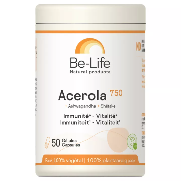 Be-Life Acérola 750 Immunité et Vitalité 50 gélules
