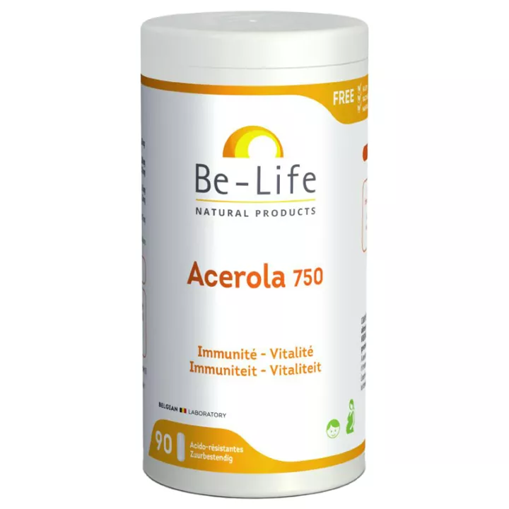 Be-Life Acérola 750 Immunité et Vitalité 90 gélules