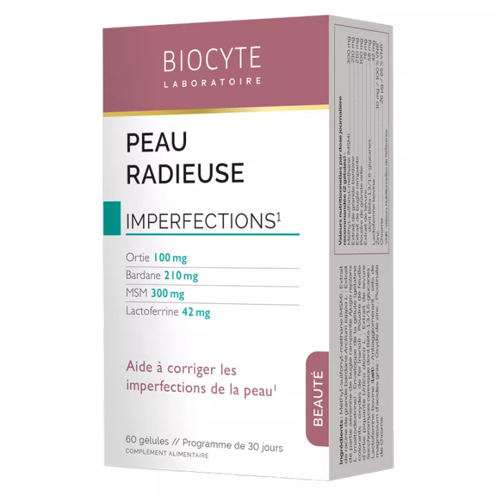 Piel radiante piel Biocyte con imperfecciones 60 Cápsulas